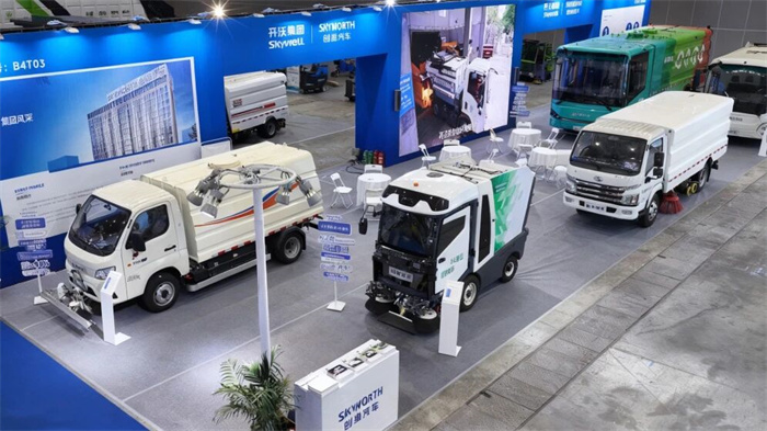 Skyworth Auto made a stunning appearance at the Wuhan Environmental Sanitation Expo, ushering in a new era of new energy sanitation with its 
